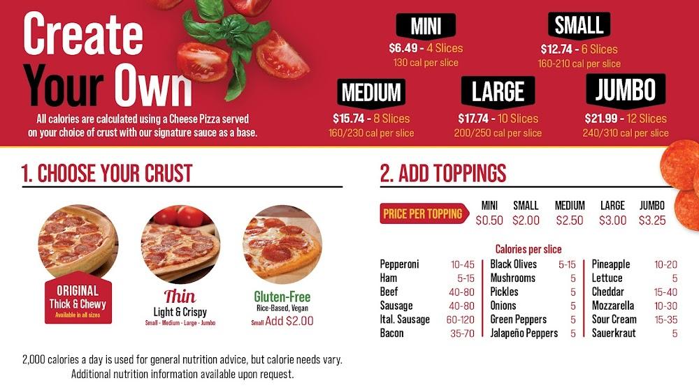 Godfather's Pizza Menu image 1