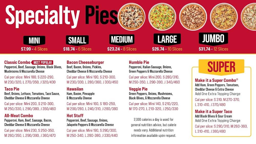 Godfather's Pizza Menu image 2